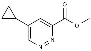 Methyl 5-cyclopropylpyridazine-3-carboxylate Struktur