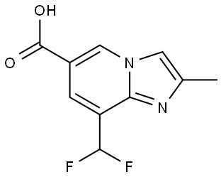 8-(Difluoromethyl)-2-methylimidazo[1,2-a]pyridine-6-carboxylic acid Struktur