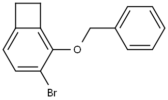 2-(Benzyloxy)-3-bromobicyclo[4.2.0]octa-1,3,5-triene Struktur