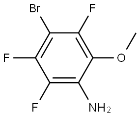 4-Bromo-2,3,5-trifluoro-6-methoxyaniline Struktur