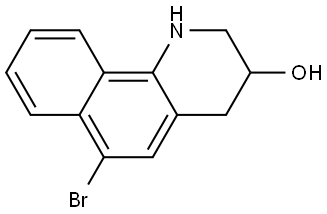 6-bromo-1,2,3,4-tetrahydrobenzo[h]quinolin-3-ol Struktur