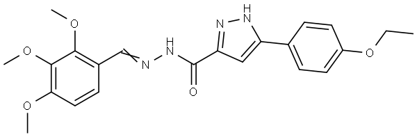 3-(4-ETHOXYPHENYL)-N'-(2,3,4-TRIMETHOXYBENZYLIDENE)-1H-PYRAZOLE-5-CARBOHYDRAZIDE|