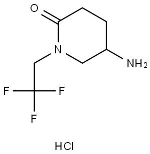 5-Amino-1-(2,2,2-trifluoroethyl)piperidin-2-one hydrochloride Struktur