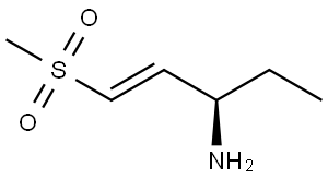 (R,E)-1-(Methylsulfonyl)pent-1-en-3-amine Struktur