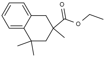 Ethyl 1,2,3,4-tetrahydro-2,4,4-trimethyl-2-naphthalenecarboxylate Structure