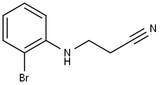 3-((2-bromophenyl)amino)propanenitrile Structure