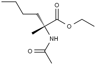 (R)-乙基 2-乙酰胺基-2-甲基己酸酯, 339991-78-5, 结构式