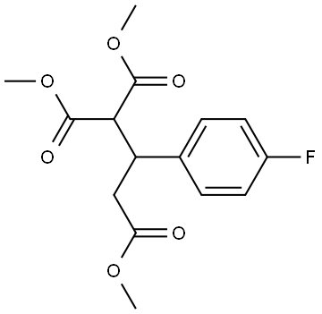 1,1,3-Propanetricarboxylic acid, 2-(4-fluorophenyl)-, 1,1,3-trimethyl ester