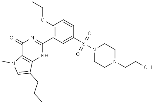Mirodenafil Impurity 22 Struktur