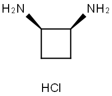 rel-(1R,2S)-1,2-Cyclobutanediamine hydrochloride Structure