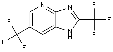 2,6-bis(trifluoromethyl)-3H-imidazo[4,5-b]pyridine,36908-99-3,结构式
