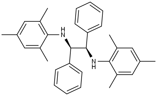 (1R,2R)-1,2-Diphenyl-N1,N2-bis(2,4,6-trimethylphenyl)-1,2-ethanediamine Struktur