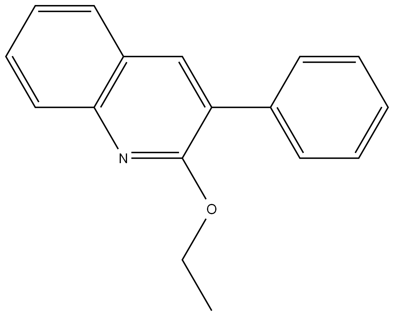 2-Ethoxy-3-phenylquinoline,39531-47-0,结构式
