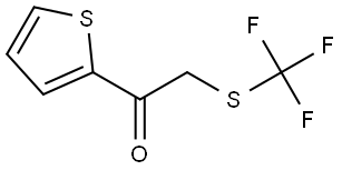 1-(2-Thienyl)-2-[(trifluoromethyl)thio]ethanone,39566-19-3,结构式