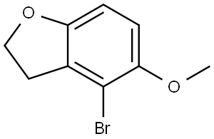 4-Bromo-5-methoxy-2,3-dihydrobenzofuran Struktur