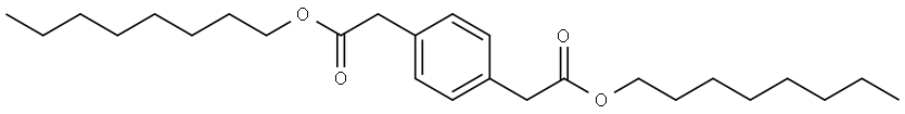 dioctyl 2,2'-(1,4-phenylene)diacetate Structure