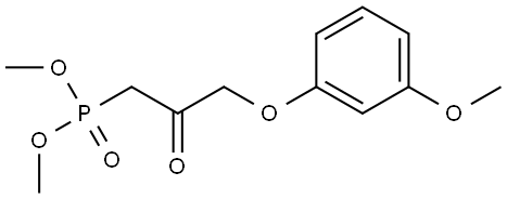 dimethyl (3-(3-methoxyphenoxy)-2-oxopropyl)phosphonate 结构式