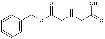 Glycine, N-(carboxymethyl)-, 1-(phenylmethyl) ester Struktur