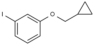 1-(cyclopropylmethoxy)-3-iodobenzene Struktur
