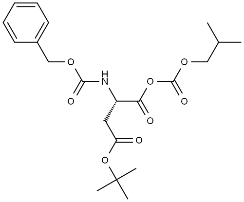 L-Aspartic acid, N-[(phenylmethoxy)carbonyl]-, 1-anhydride with 2-methylpropyl hydrogen carbonate, 4-(1,1-dimethylethyl) ester (9CI)