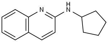 N-Cyclopentyl-2-quinolinamine Structure