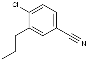 Benzonitrile, 4-chloro-3-propyl- Structure