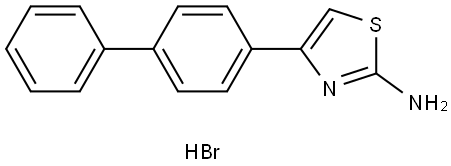 4-biphenyl-4-yl-thiazol-2-ylamine hydrobromide Structure