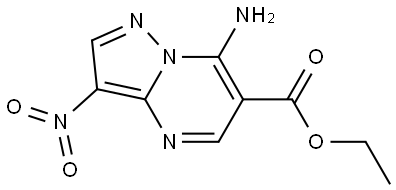 3-nitro-6-carbethoxy-7-aminopyrazolo<1,5-a>pyrimidine Structure