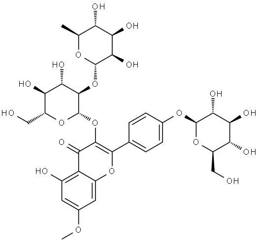 Rhamnocitrin-3-O-neohesperoside-4'-O-glucoside|鼠李柠檬素-3-O-新橙皮糖-4'-O-葡萄糖苷