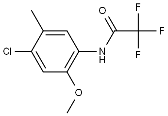 N-(4-Chloro-2-methoxy-5-methylphenyl)-2,2,2-trifluoroacetamide Struktur