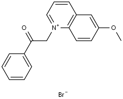 6-methoxy-1-(2-oxo-2-phenyl)quinolin-1-ium bromide Struktur