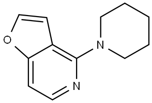 4-(piperidin-1-yl)furo[3,2-c]pyridine,46387-20-6,结构式