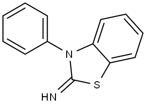 2(3H)-Benzothiazolimine, 3-phenyl- Struktur
