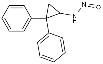 N-(2,2-diphenylcyclopropyl)nitrous amide Structure