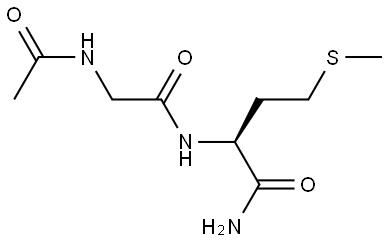 L-Methioninamide, N-acetylglycyl- Struktur