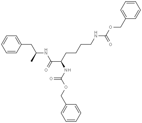 Carbamic acid, [1-[(α-methylphenethyl)carbamoyl]pentamethylene]di-, dibenzyl ester, stereoisomer (8CI)|赖右苯丙胺杂质8