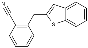 2-(benzo[b]thiophen-2-ylmethyl)benzonitrile Structure