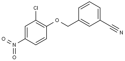 3-((2-chloro-4-nitrophenoxy)methyl)benzonitrile Structure