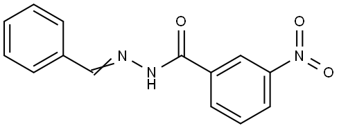 N'-BENZYLIDENE-3-NITROBENZOHYDRAZIDE Structure