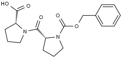 ((benzyloxy)carbonyl)-D-prolyl-D-proline Structure