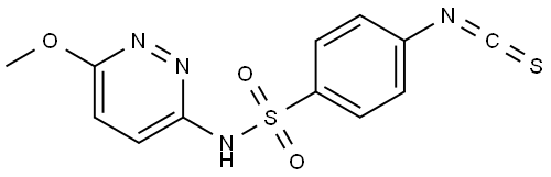 4-Isothiocyanato-N-(6-methoxy-3-pyridazinyl)benzenesulfonamide 结构式