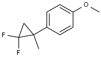 1-(2,2-difluoro-1-methylcyclopropyl)-4-methoxybenzene Struktur