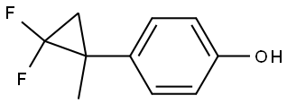 4-(2,2-difluoro-1-methylcyclopropyl)phenol Structure