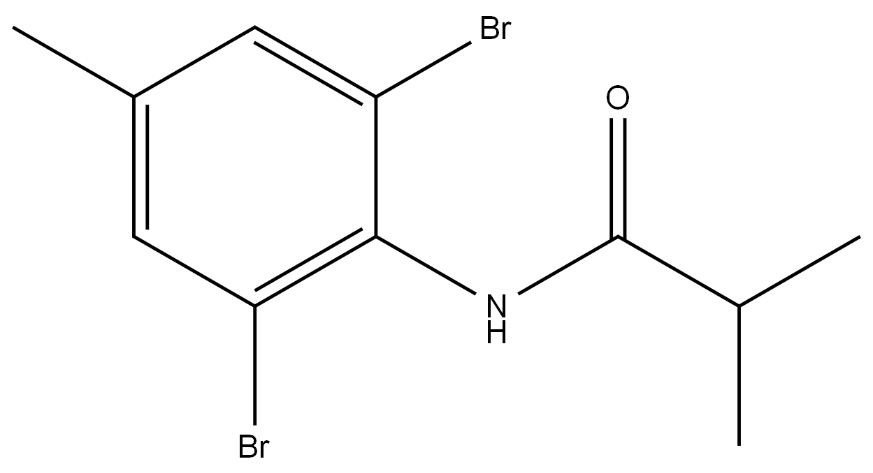 N-(2,6-Dibromo-4-methylphenyl)-2-methylpropanamide,5285-55-2,结构式