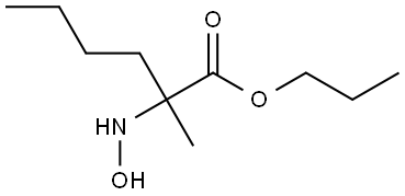 propyl 2-(hydroxyamino)-2-methylhexanoate Structure