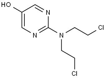 2-[Bis(2-chloroethyl)amino]-5-pyrimidinol Structure