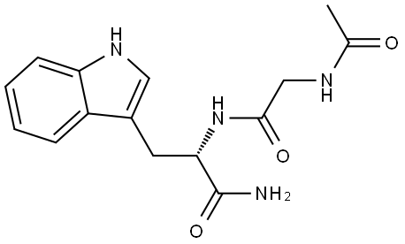 Ac-Gly-Trp-NH2 Struktur