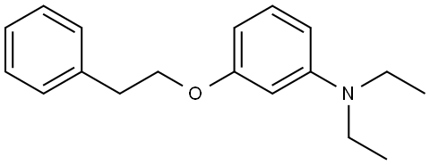 N,N-Diethyl-3-(2-phenylethoxy)benzenamine Structure
