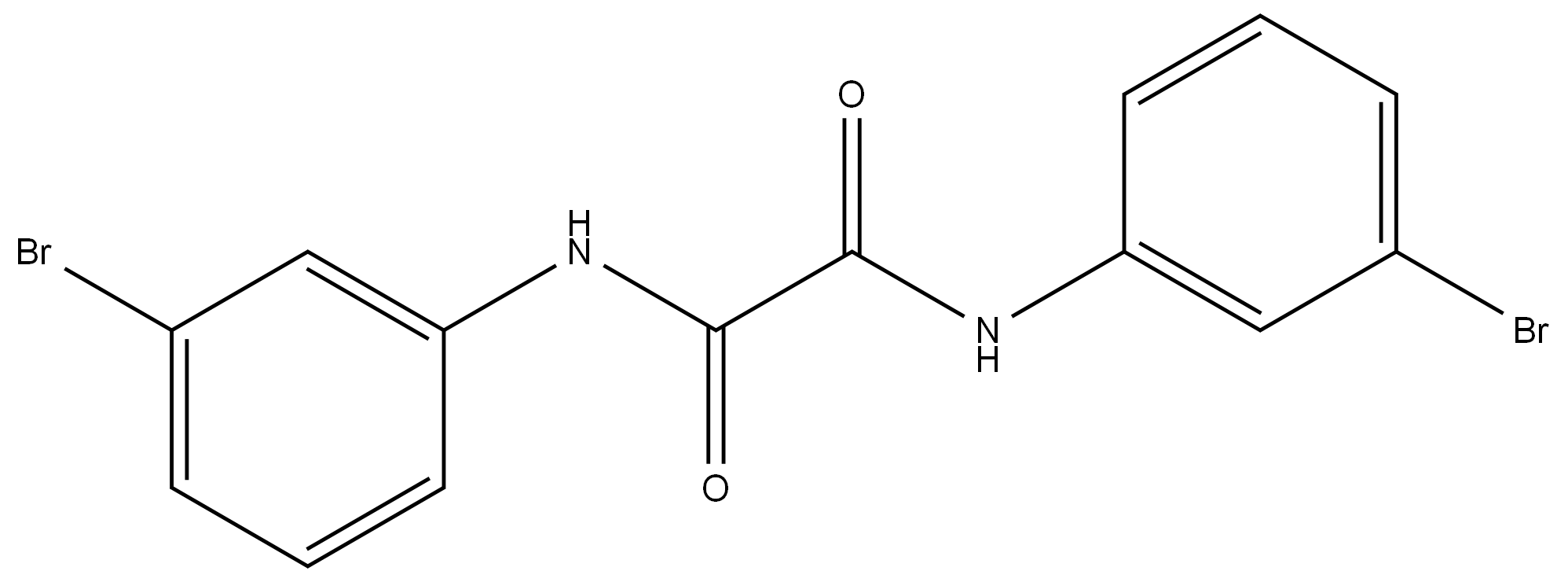 N1,N2-Bis(3-bromophenyl)ethanediamide Structure