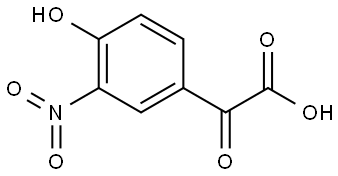 4-Hydroxy-3-nitro-α-oxobenzeneacetic acid Struktur